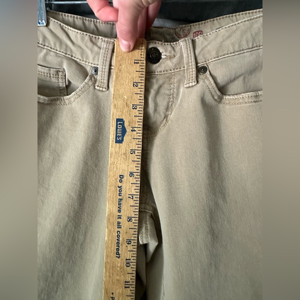 Faded Glory Women’s 10 Petite Ultimate Bootcut Tan Jeans - Picture 15 of 16